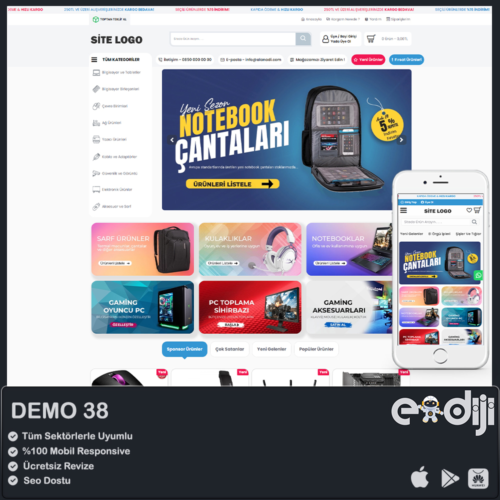 Opencart E-Ticaret Paketi - 38