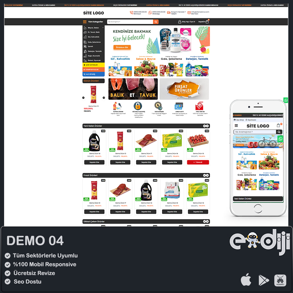 Opencart E-Ticaret Paketi - 4