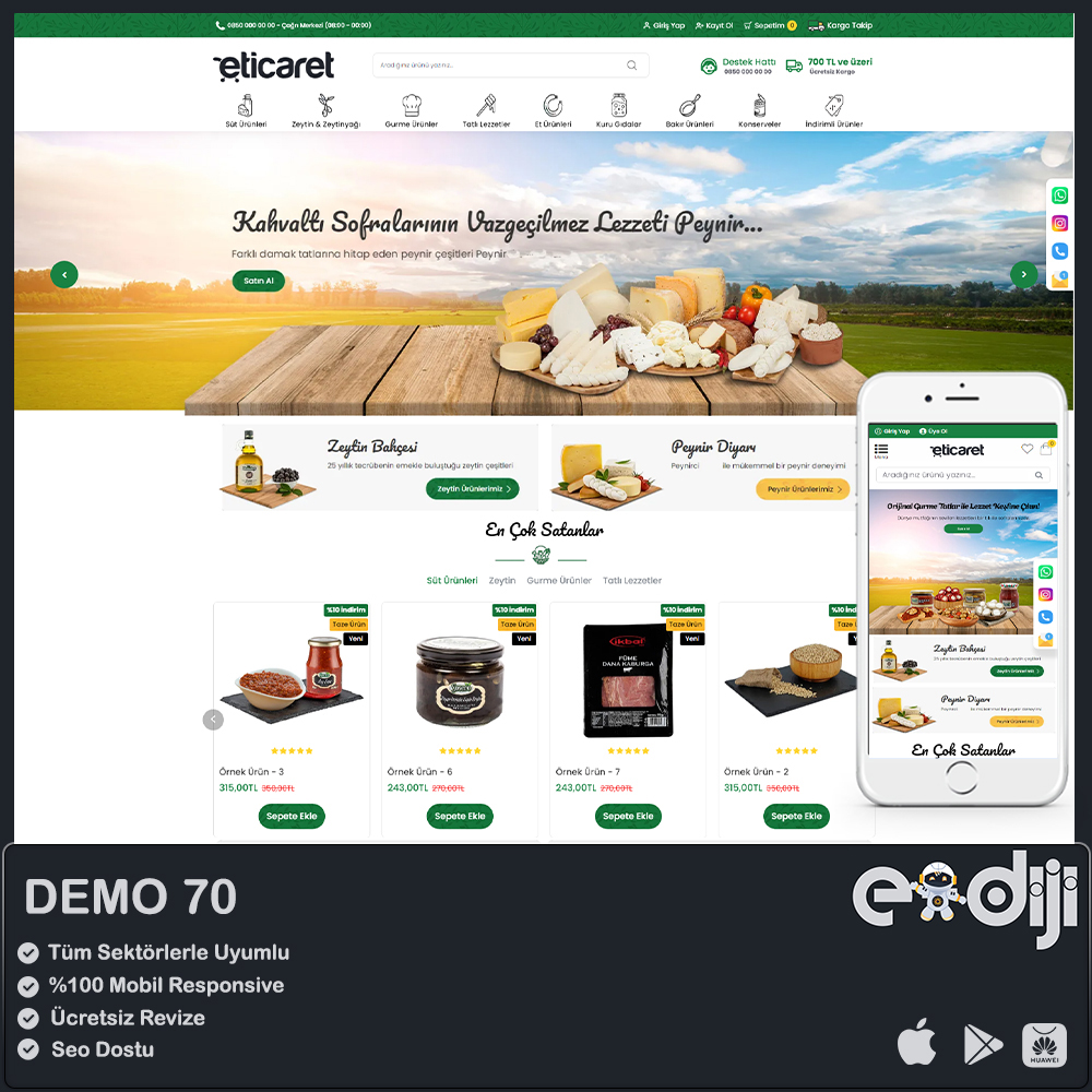 Opencart E-Ticaret Paketi - 70