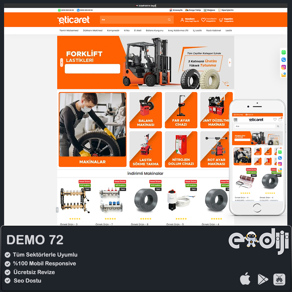 Opencart E-Ticaret Paketi - 72