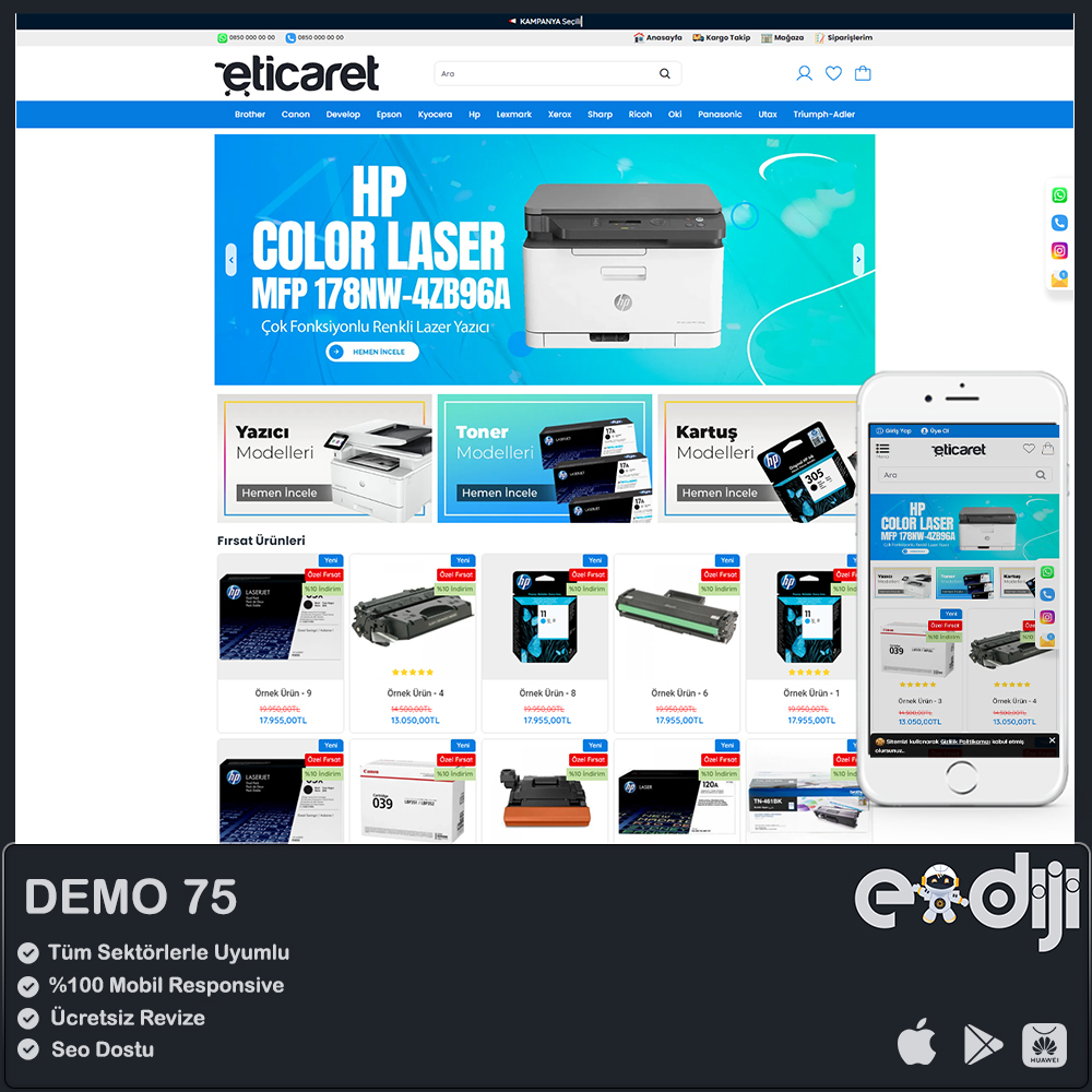 Opencart E-Ticaret Paketi - 75