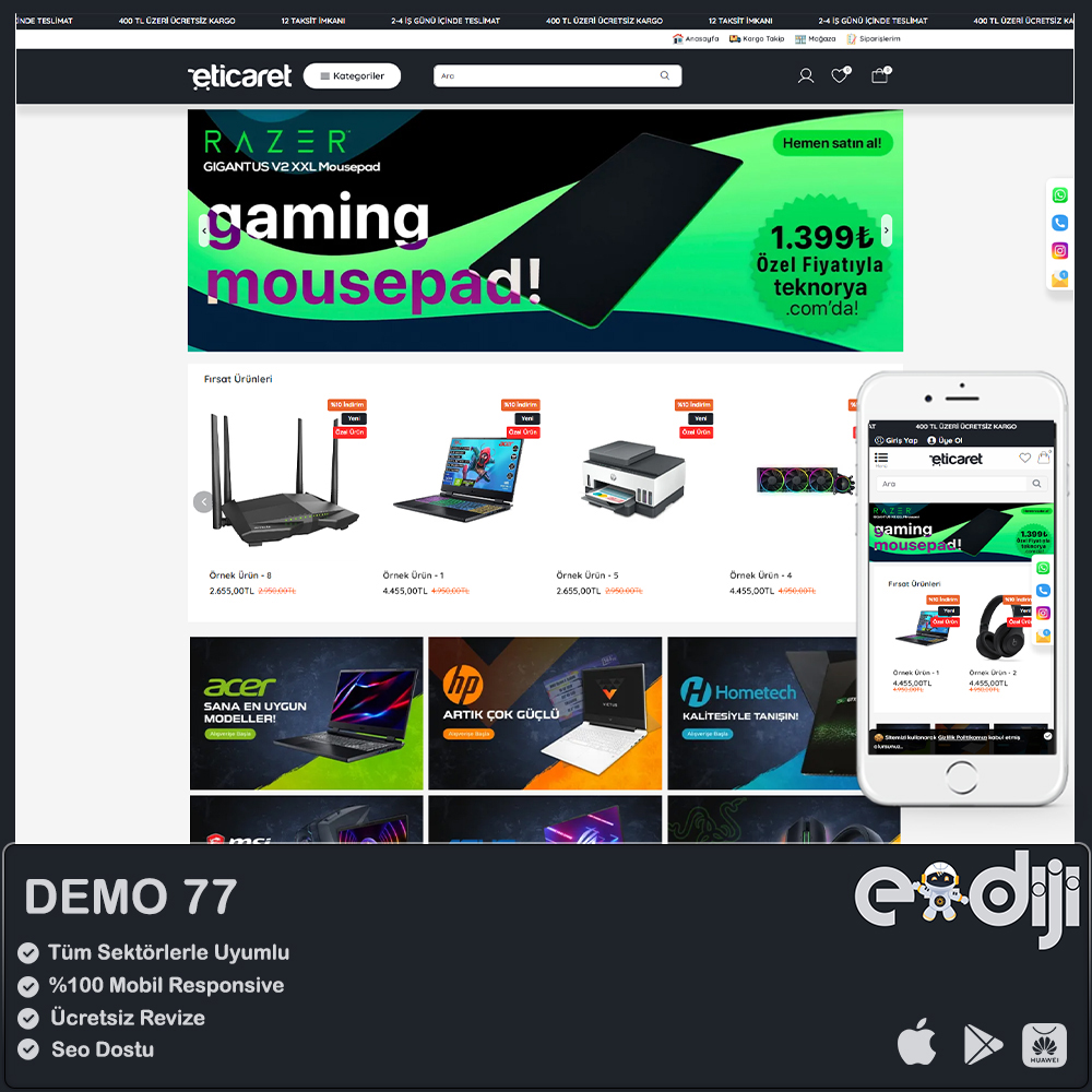 Opencart E-Ticaret Paketi - 77