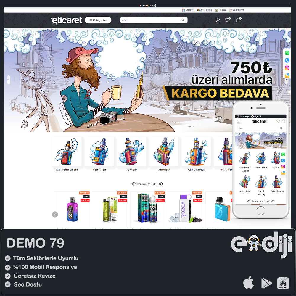 Opencart E-Ticaret Paketi - 79