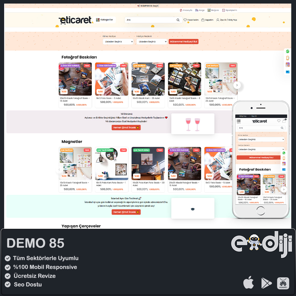 Opencart E-Ticaret Paketi - 85